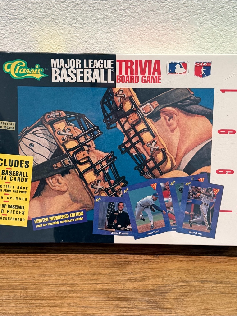 Classic Major League Baseball Trivia Board Game - Blue & Yellow Accents